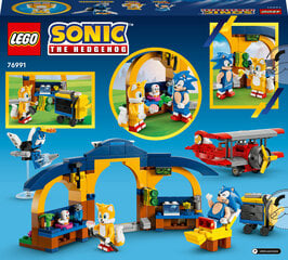 76991 LEGO® Sonic the Hedgehog Tails darbnīca un Tornado lidmašīna cena un informācija | Konstruktori | 220.lv