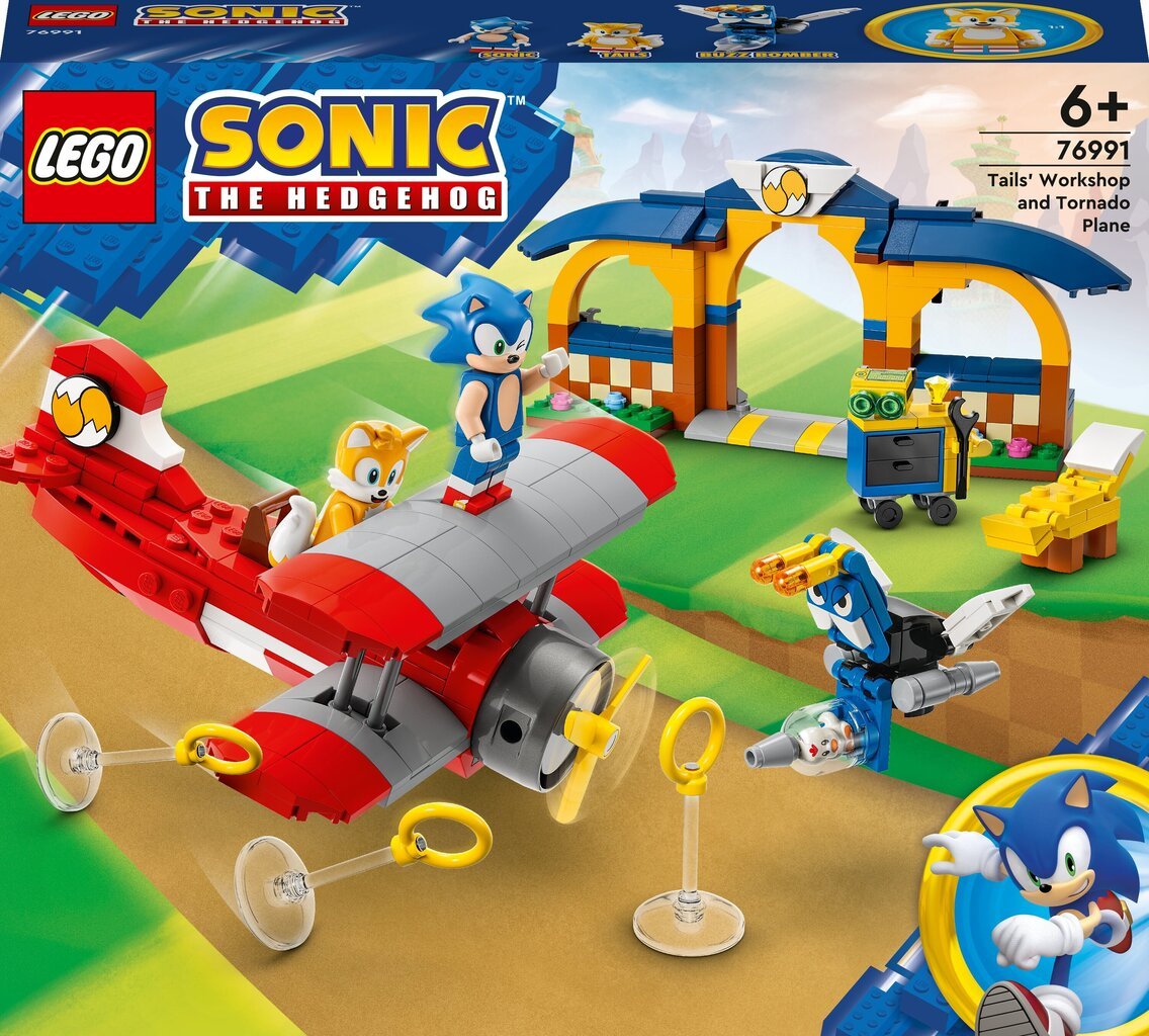 Набор 76991 LEGO® Sonic the Hedgehog Tails Workshop и Tornado Plane цена |  220.lv