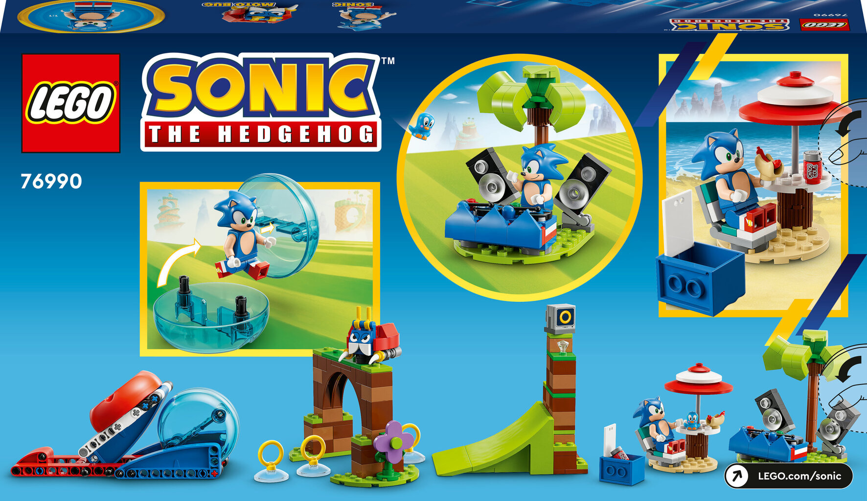 76990 LEGO® Sonic the Hedgehog Sonic ātruma lodes izaicinājums cena un informācija | Konstruktori | 220.lv