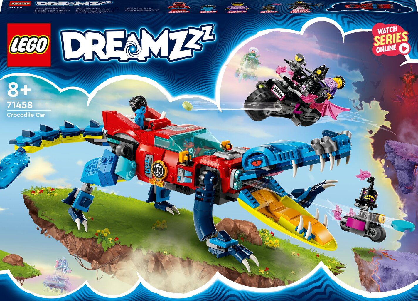 Автомобиль-крокодил LEGO® DREAMZzz 71458 цена | 220.lv