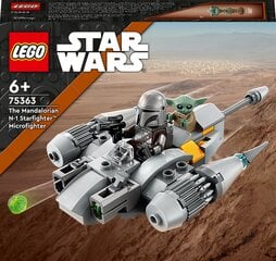 75363 LEGO® Star Wars Mandalorian N-1 Starfighter™ mikrocīnītājs цена и информация | Конструкторы и кубики | 220.lv
