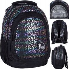 Skolas mugursoma Hash Holo Neon Kitty AB330 502022119, 20 l, 39x28x15 cm cena un informācija | Skolas somas | 220.lv