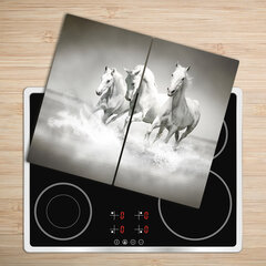 Tulup Griešanas dēlis, Balti zirgi, 2x30x52 cm цена и информация | Pазделочные доски | 220.lv