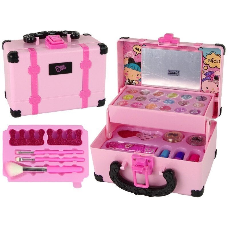Bērnu kosmētikas komplekts dāvanu kastē, rozā cena un informācija | Rotaļlietas meitenēm | 220.lv