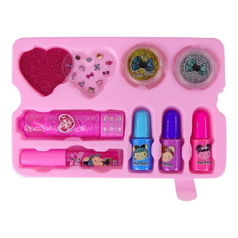 Bērnu kosmētikas komplekts dāvanu kastē, rozā cena un informācija | Rotaļlietas meitenēm | 220.lv
