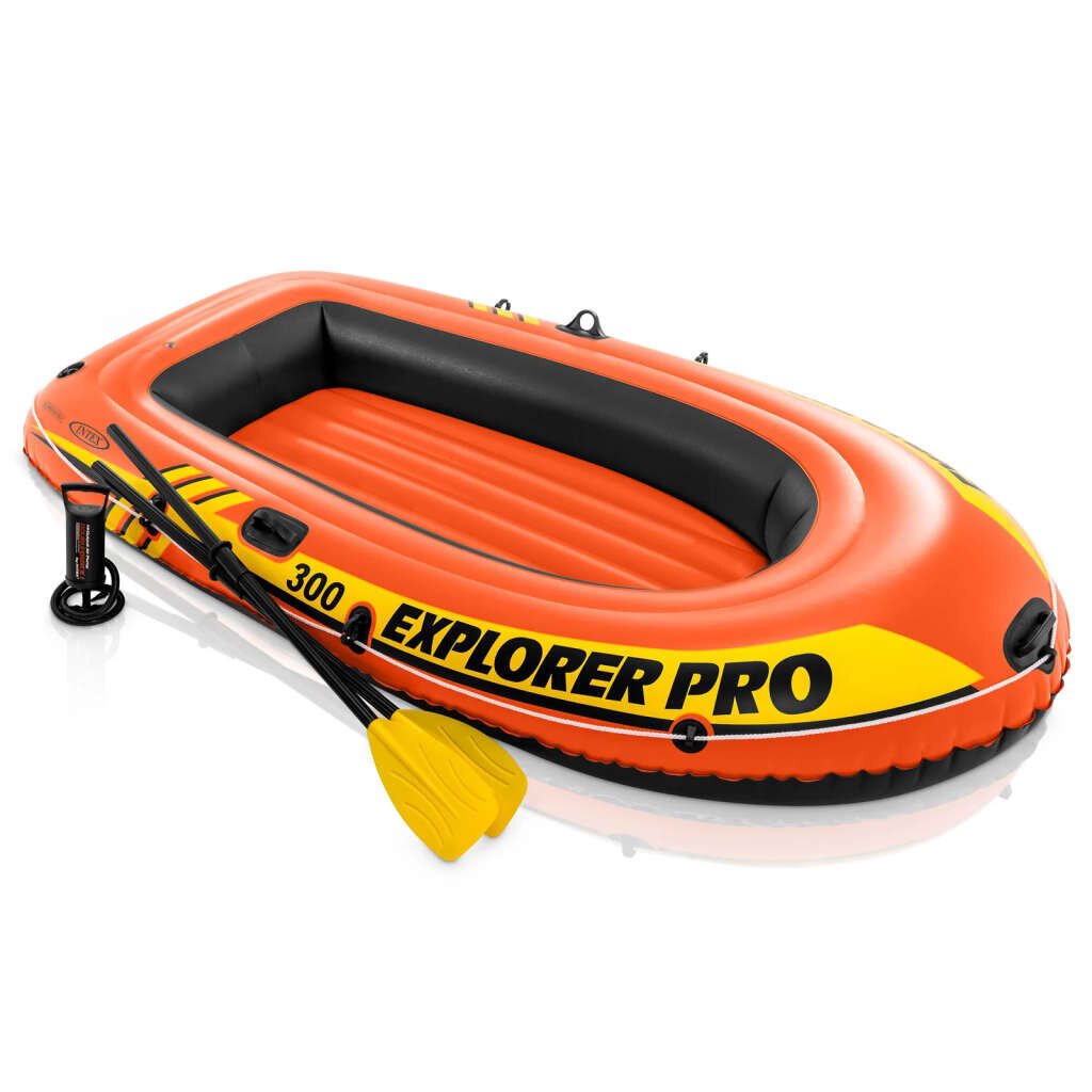Intex Explorer Pro 300 piepūšamā laiva ar airiem un pumpi, 58358NP cena un informācija | Laivas un kajaki | 220.lv