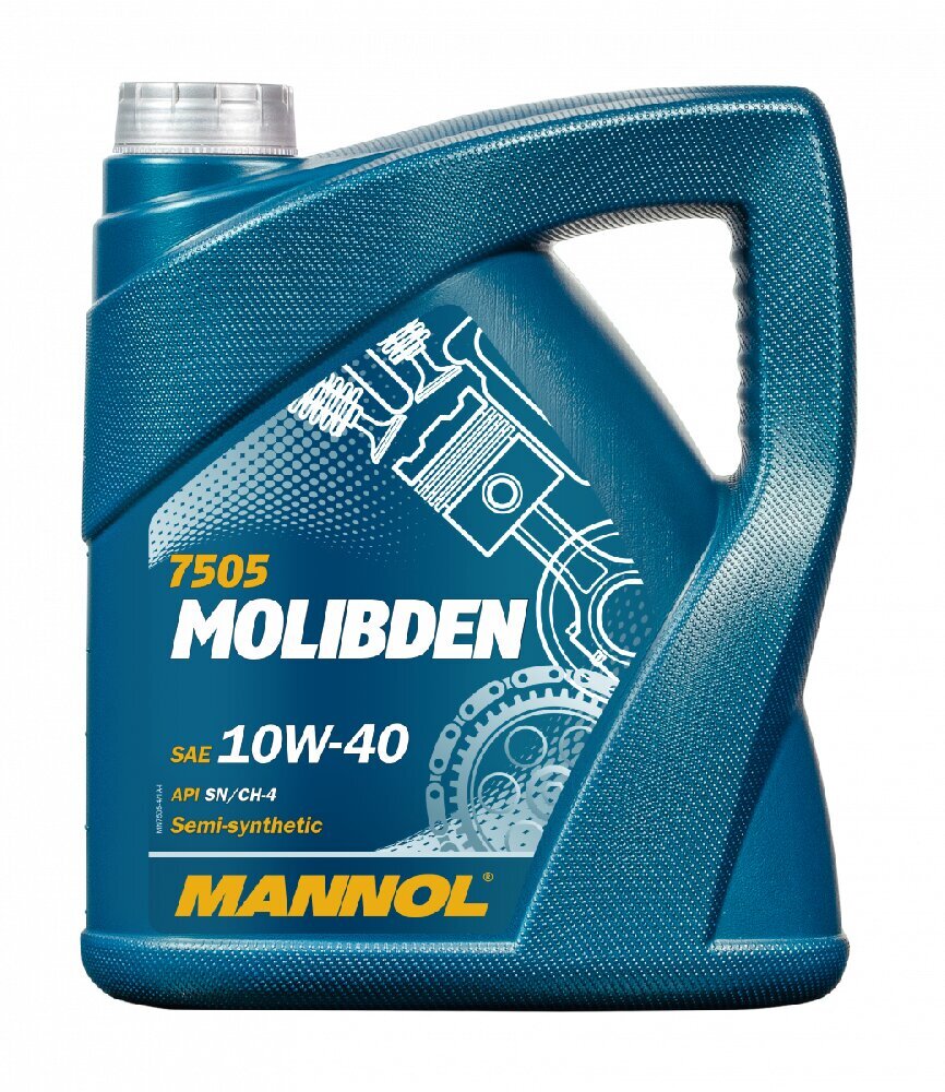 Motoreļļa Mannol 7505 Molibden 10W-40, 4 l cena un informācija | Motoreļļas | 220.lv