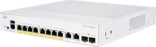 Slēdzis CISCO CBS250-8P-E-2G-EU cena un informācija | Komutatori (Switch) | 220.lv