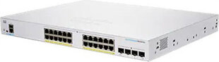 Slēdzis CISCO CBS250-24PP-4G-EU cena un informācija | Komutatori (Switch) | 220.lv