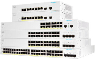 Cisco CBS220-24FP-4G network switch Managed L2 Gigabit Ethernet (10/100/1000) Power over Ethernet (PoE) White цена и информация | Коммутаторы (Switch) | 220.lv