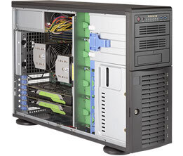 Supermicro SuperWorkstation 7049A-T Intel® C621 LGA 3647 (Socket P) Rack (4U) Black цена и информация | Аксессуары для компонентов | 220.lv