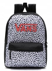 Skolas mugursoma Vans Girls Realm Dalmatian Black/White, VN0A4ULTY28 цена и информация | Школьные рюкзаки, спортивные сумки | 220.lv