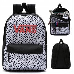 Skolas mugursoma Vans Girls Realm Dalmatian Black/White, VN0A4ULTY28 цена и информация | Школьные рюкзаки, спортивные сумки | 220.lv