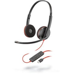 Poly Blackwire C3220 Red цена и информация | Наушники с микрофоном Asus H1 Wireless Чёрный | 220.lv