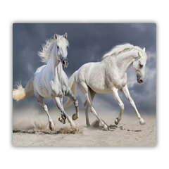 Tulup Griešanas dēlis, Pludmales zirgi, 60x52 cm цена и информация | Pазделочные доски | 220.lv