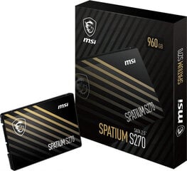 MSI Spatium M260 S78-440P130-P83. цена и информация | Внутренние жёсткие диски (HDD, SSD, Hybrid) | 220.lv