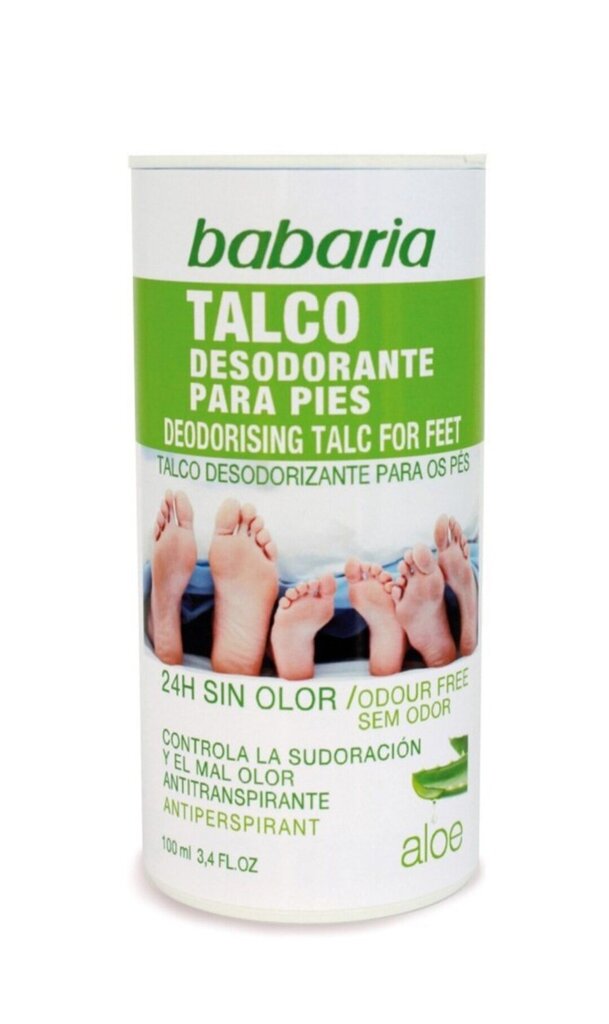 Dezodorants kājam ar alveju Babaria Talco, 100g cena un informācija | Dezodoranti | 220.lv
