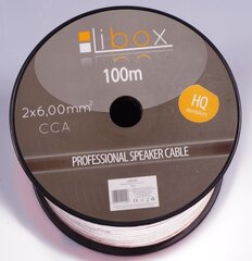 Libox Kabel głośnikowy 2x6,00mm LB0049 audio kabelis 100 m Caurspīdīgs cena un informācija | Kabeļi un vadi | 220.lv