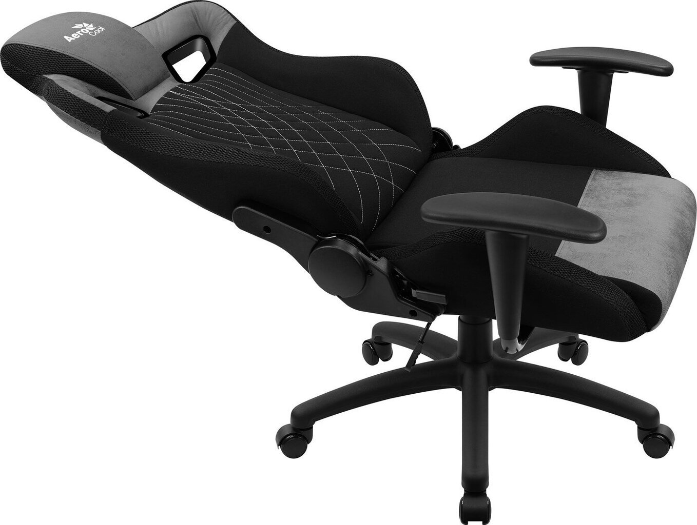 Aerocool EARL AeroSuede Universāls spēļu krēsls Melns, pelēks cena un informācija | Biroja krēsli | 220.lv