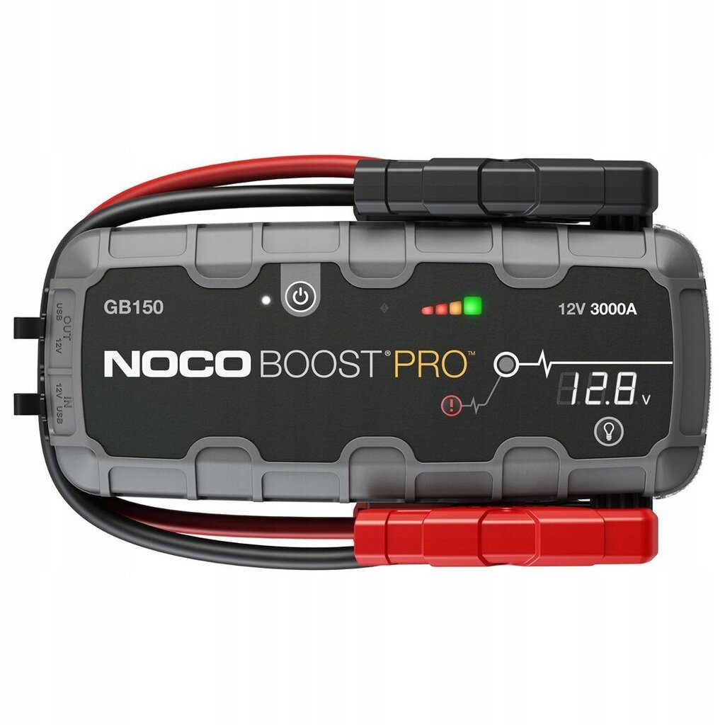 Пусковое устройство NOCO GB150 Boost 12V 3000A Jump Starter со встроенной  батареей 12V/USB цена | 220.lv