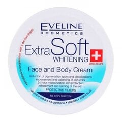 Balinošs krēms sejai/ ķermenim Eveline Extra Soft Whitening 200ml cena un informācija | Sejas krēmi | 220.lv