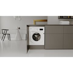 Стиральная машина с сушкой Whirlpool BI WDWG 861484 EU, встраиваемая с фронтальной загрузкой, белая цена и информация | Стиральные машины | 220.lv