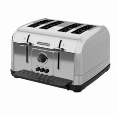 Morphy Richards 240130 toaster 4 slice(s) 1800 W Brushed steel цена и информация | Тостеры для еды | 220.lv