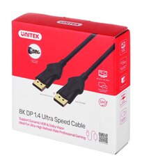 Кабель UNITEK C1624BK-5M DisplayPort, 5 м, черный цена и информация | UTK Бытовая техника и электроника | 220.lv