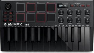 AKAI MPK Mini MK3 Клавиатура управления Пэд-контроллер MIDI USB Черный цена и информация | Akai Музыкальные инструменты и принадлежности | 220.lv