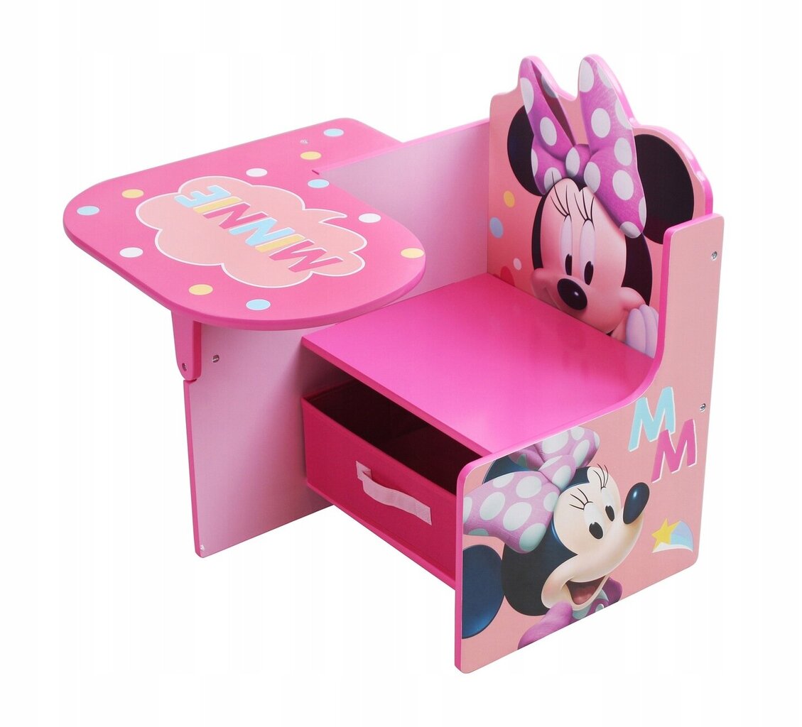 Minnnie Mouse galds ar krēslu, Artidex цена и информация | Bērnu krēsliņi un bērnu galdiņi | 220.lv