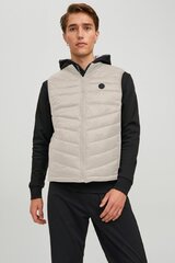 Жилет JACK&JONES 12211790MOONBEAM-M, белый цена и информация | Мужские жилетки | 220.lv