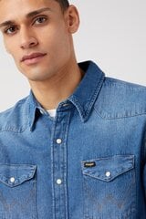 Džinsa krekls Wrangler 112341913-XL cena un informācija | Vīriešu krekli | 220.lv