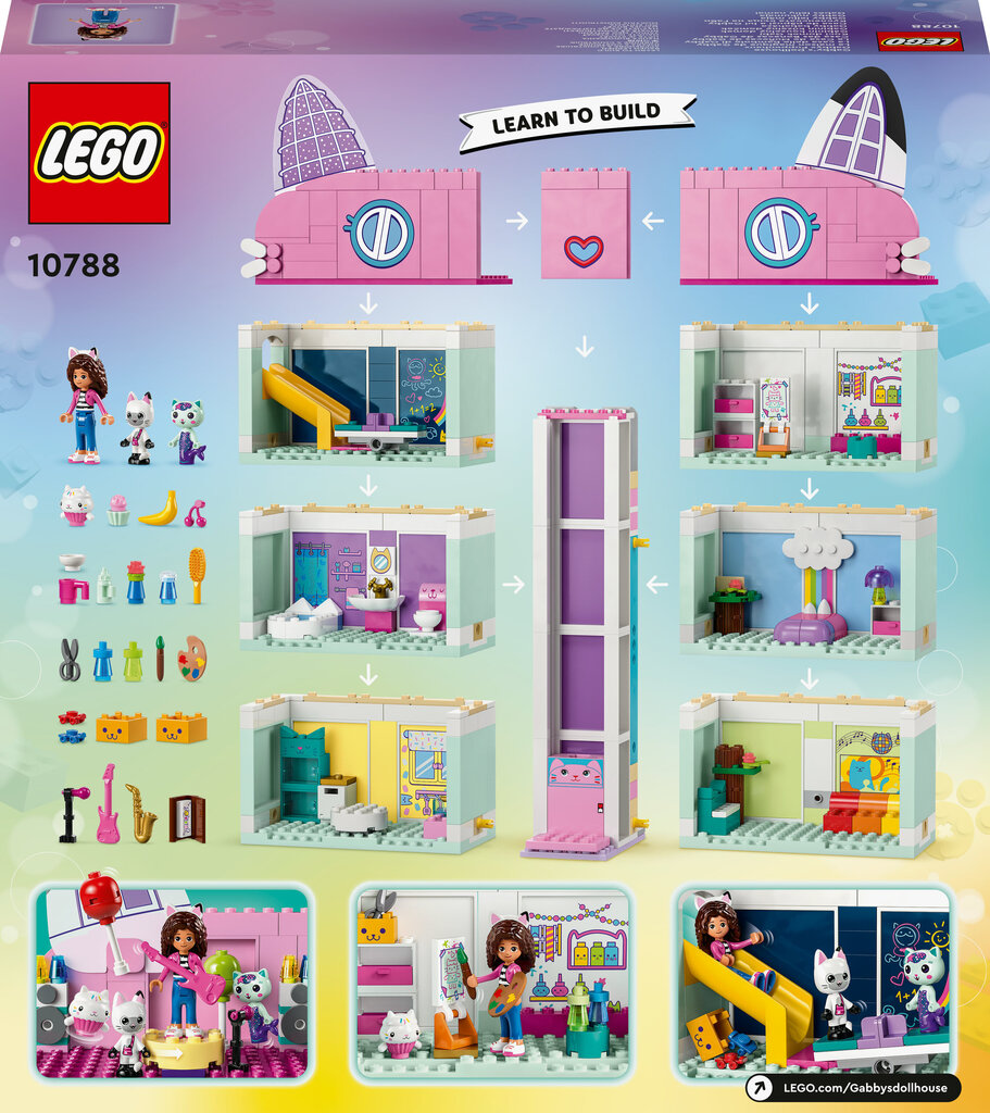 10788 LEGO® Gabby's Dollhouse Gabby leļļu māja cena un informācija | Konstruktori | 220.lv