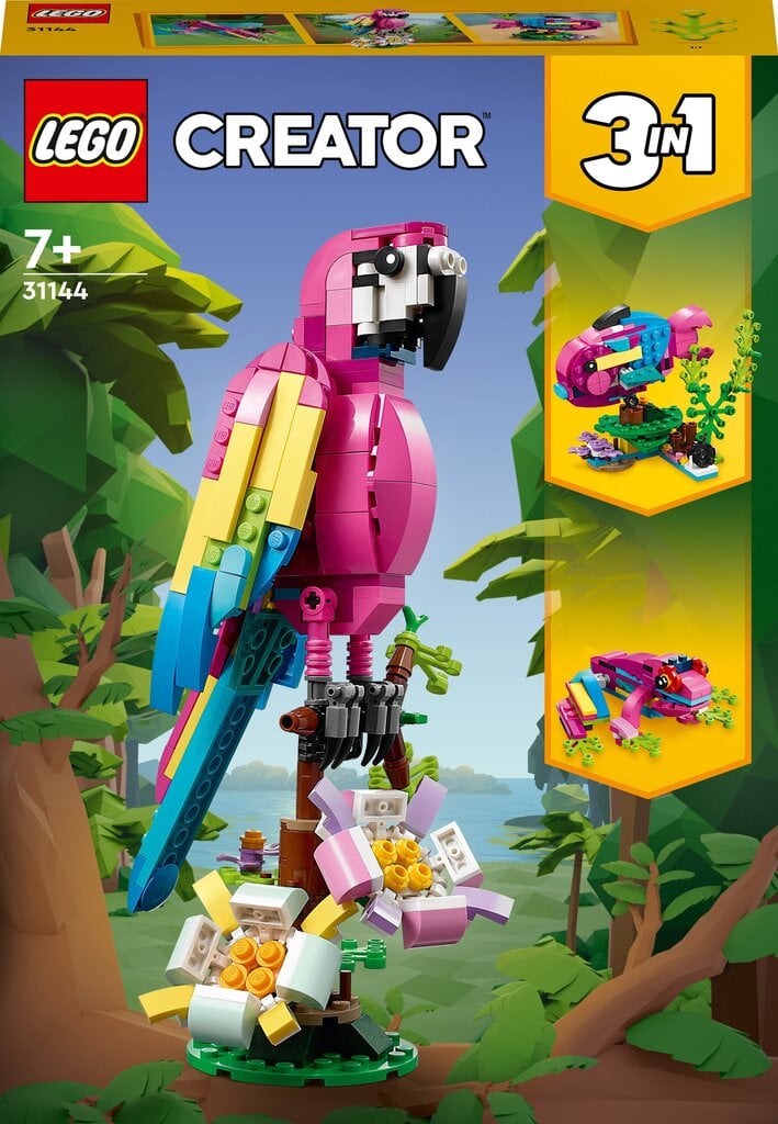 31144 LEGO® Creator Eksotisks rozā papagailis цена и информация | Konstruktori | 220.lv