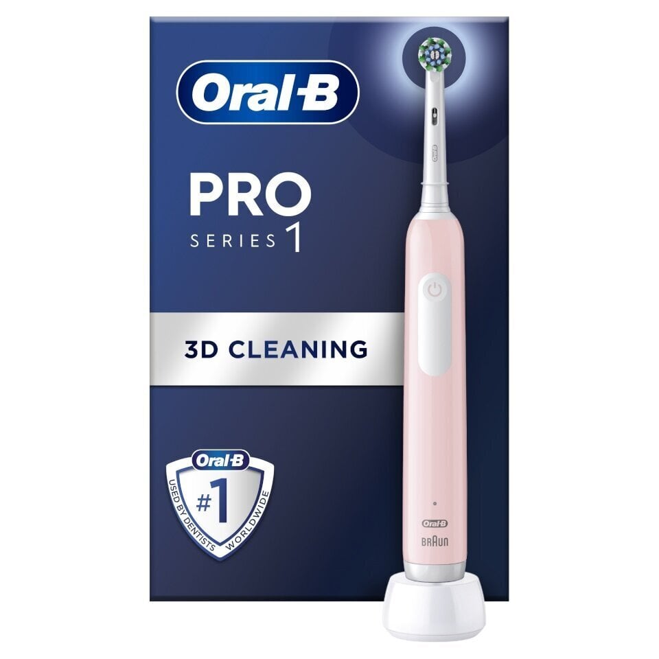 Oral-B Pro Series 1 Pink Cross Action цена и информация | Elektriskās zobu birstes | 220.lv