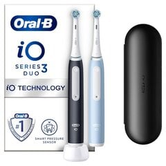 Oral-B iO3 Series Matt Black/Ice Blue Duo Pack cena un informācija | Elektriskās zobu birstes | 220.lv