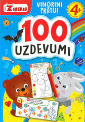 Zaķēns Ziķeris. 100 uzdevumi. Vingrini prātu цена и информация | Книжки - раскраски | 220.lv