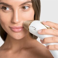 Braun IPL Silk Expert Pro 5 Устройство для удаления волос Женщины/мужчины, постоянно видимое удаление волос, с сумкой, альтернатива лазерному удалению волос, подарок для женщин, PL5140, белый/золото цена и информация | Эпиляторы | 220.lv