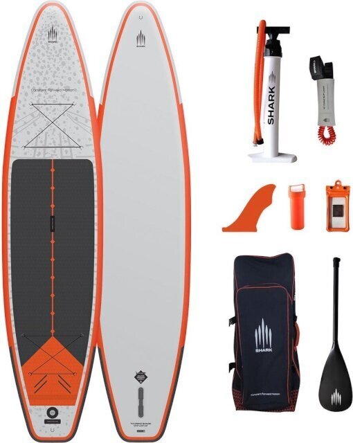 Piepūšamais SUP dēlis Shark Touring SUP, 384x86,4 cm cena un informācija | SUP dēļi, sērfa dēļi un piederumi | 220.lv