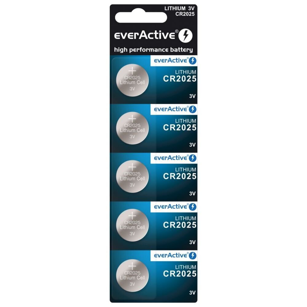 EverActive CR2025 5 gab. cena un informācija | Baterijas | 220.lv