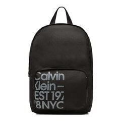 Vīriešu melna mugursoma Calvin Klein Jeans Sport essentials backpack цена и информация | Мужские сумки | 220.lv