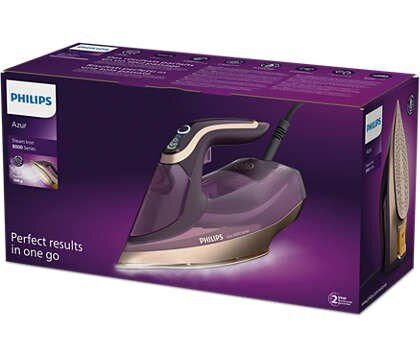 Philips DST8040/30 Tvaika gludeklis SteamGlide Elite 3000 W, ceriņi cena un informācija | Gludekļi | 220.lv