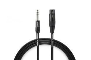 Аудиокабель Warm Audio PRO-XLRF-TRSM-3 0,9 м XLR 6,35 мм TRS Черный цена и информация | Кабели и провода | 220.lv