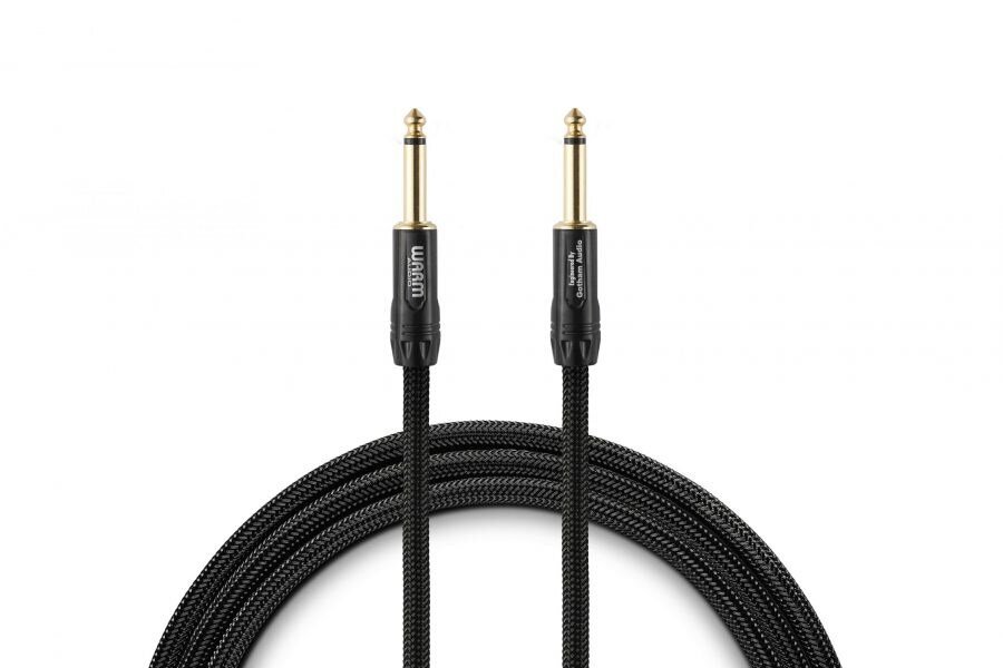 Warm Audio Premier Series TS Cable audio kabelis 5,5 m 6,35 mm TS, melns cena un informācija | Kabeļi un vadi | 220.lv