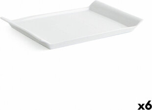 Поднос Quid Керамика Белый 26 x 18 cm цена и информация | Посуда, тарелки, обеденные сервизы | 220.lv