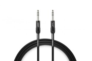 Warm Audio PRO-TRS-3 audio kabelis 0,9 m 6,35 mm TRS, melns cena un informācija | Kabeļi un vadi | 220.lv
