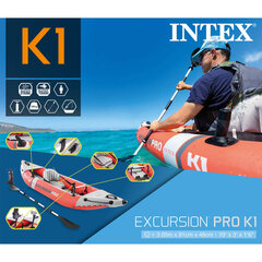 Intex piepūšams kajaks Excursion Pro K1, 305x91x46 cm cena un informācija | Laivas un kajaki | 220.lv