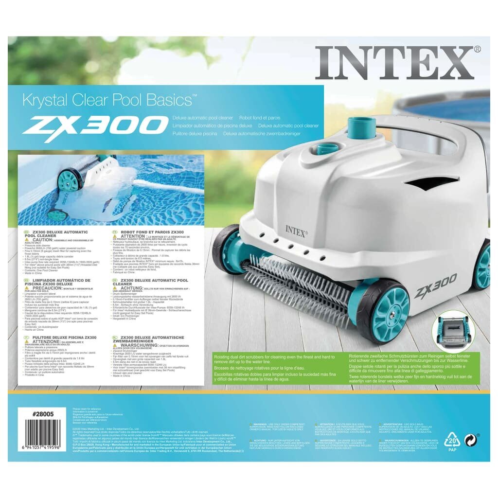 Intex ZX300 Deluxe automātiskais baseina tīrītājs цена и информация | Baseina kopšanas līdzekļi | 220.lv