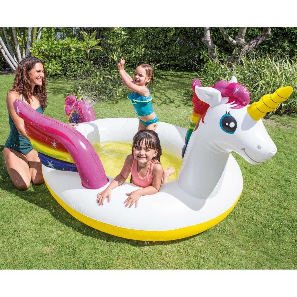 Intex Pool baseins ar smidzinātāju Unicorn, 272x193x104cm цена и информация | Baseini | 220.lv