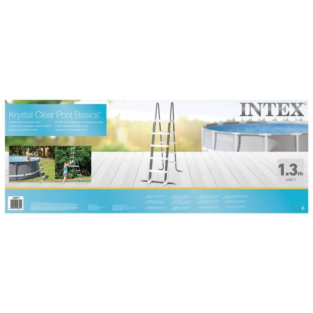 Intex baseina drošības kāpnes, 5 pakāpieni, 132 cm цена и информация | Baseinu piederumi | 220.lv